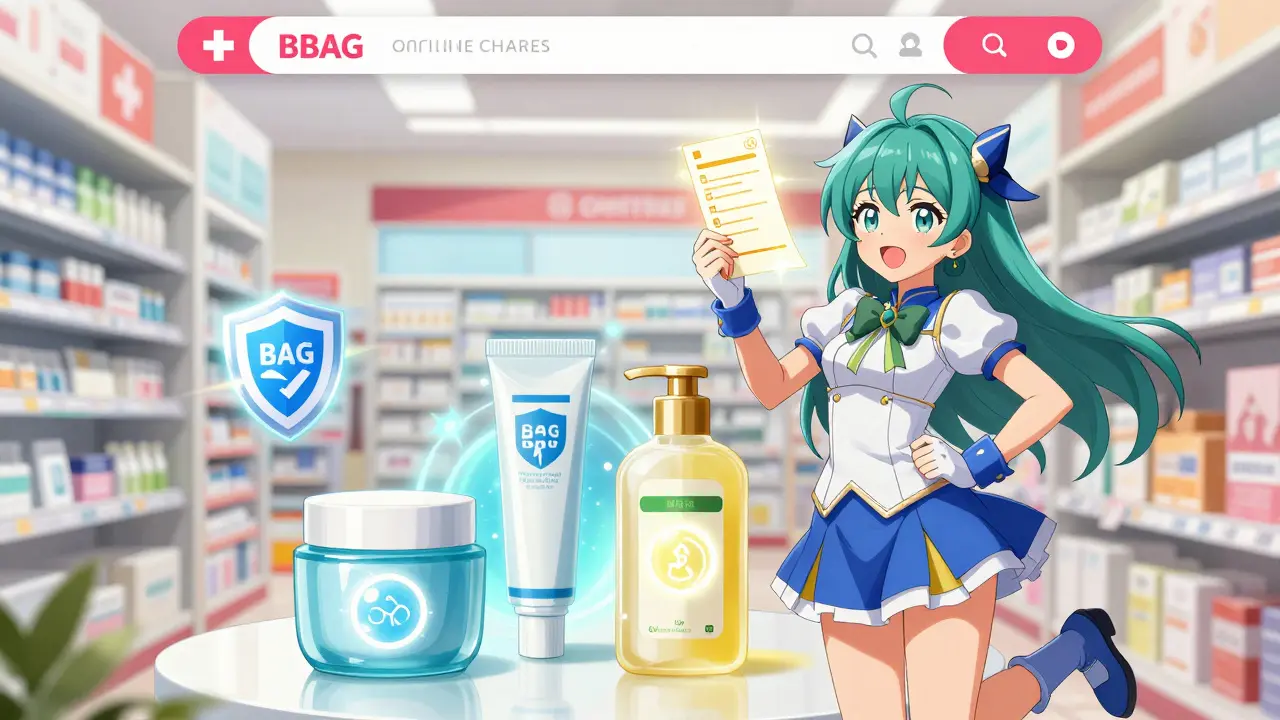Magische Apotheke mit Rezept und Elocon-Formen im Anime-Stil